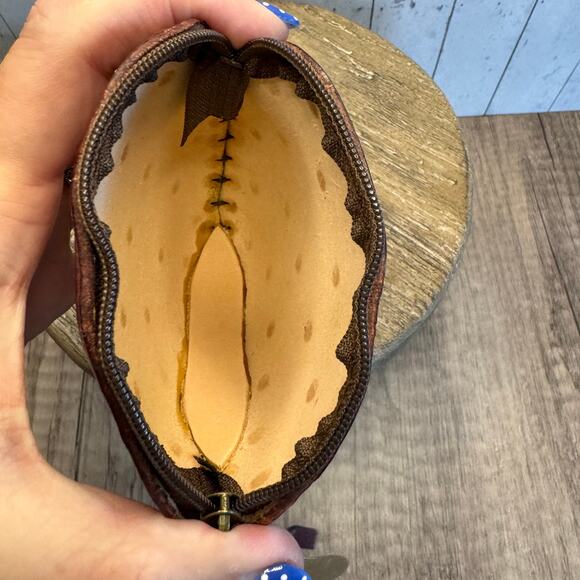 Genuine Leather Strawberry Wristlet Wallet Leather Coin Purse NEW FAST SHIP - Picture 7 of 7